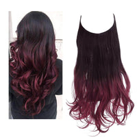 Invisible Hair Extensions - Veloura-Black to Red-35 CM-State of Style