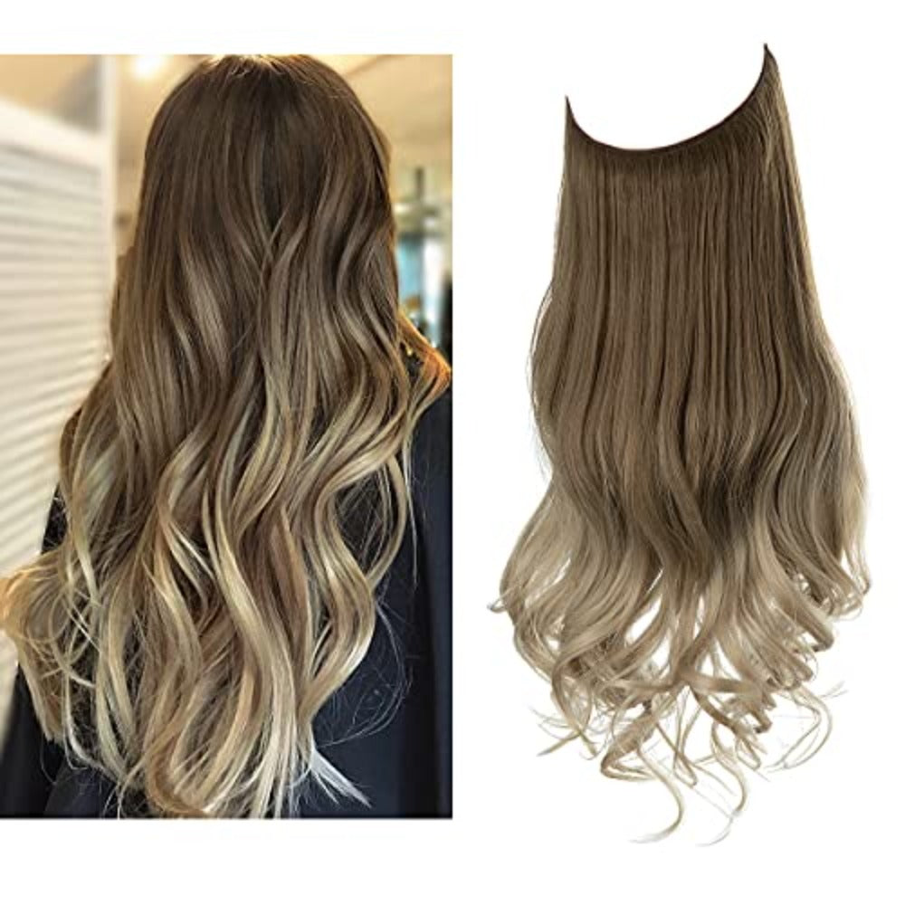 Invisible Hair Extensions - Veloura-Brown to Ash Blonde-35 CM-State of Style