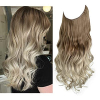 Invisible Hair Extensions - Veloura-Brown to Ash Blonde with Platinum Blonde-35 CM-State of Style