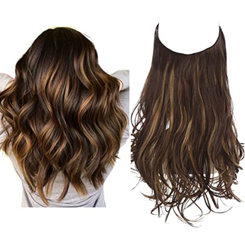Invisible Hair Extensions - Veloura-Dark Brown Gold-35 CM-State of Style