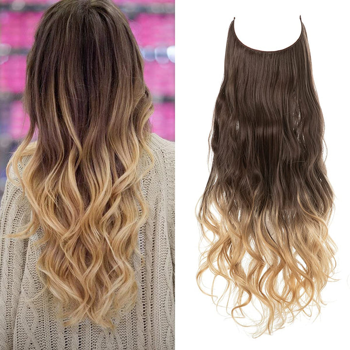 Invisible Hair Extensions - Veloura-Dark Brown to Beach Blond-35 CM-State of Style