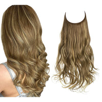 Invisible Hair Extensions - Veloura-Golden blonde Ash brown-35 CM-State of Style