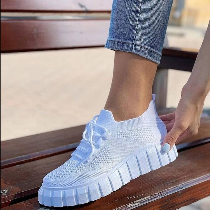 IrenesShoes | Women's Flexible Stretch Shoes-White-5.0-State of Style