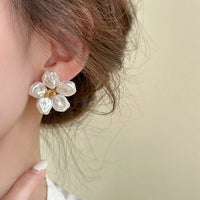 Irregular Pearl Petal Earrings - Celine-State of Style