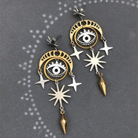 Irregular Shaped Earrings | Unique Fashion Jewellery-Evil Eye 1-State of Style