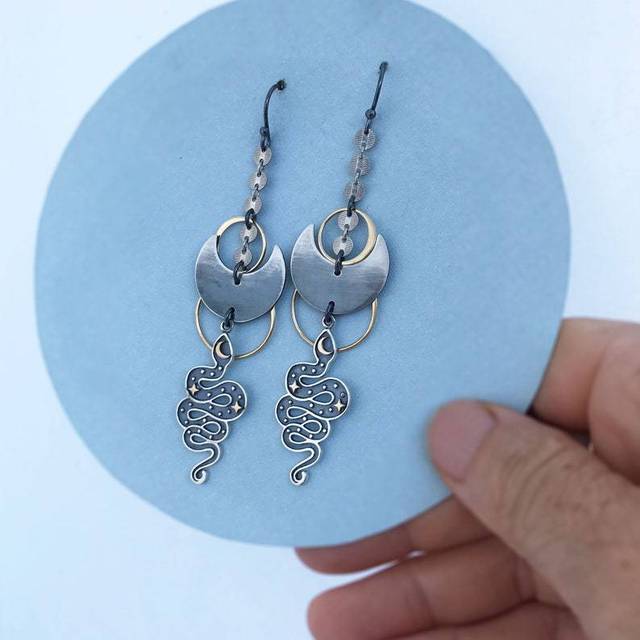 Irregular Shaped Earrings | Unique Fashion Jewellery-Kunoichi Ninja-State of Style