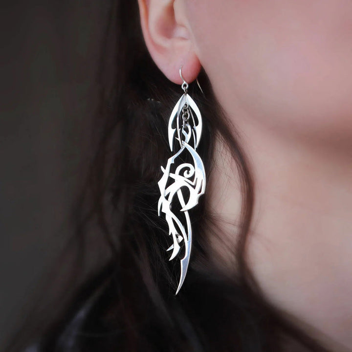 Irregular Shaped Earrings | Unique Fashion Jewellery-Kunoichi Ninja-State of Style