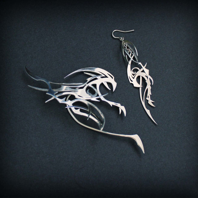 Irregular Shaped Earrings | Unique Fashion Jewellery-Kunoichi Ninja-State of Style