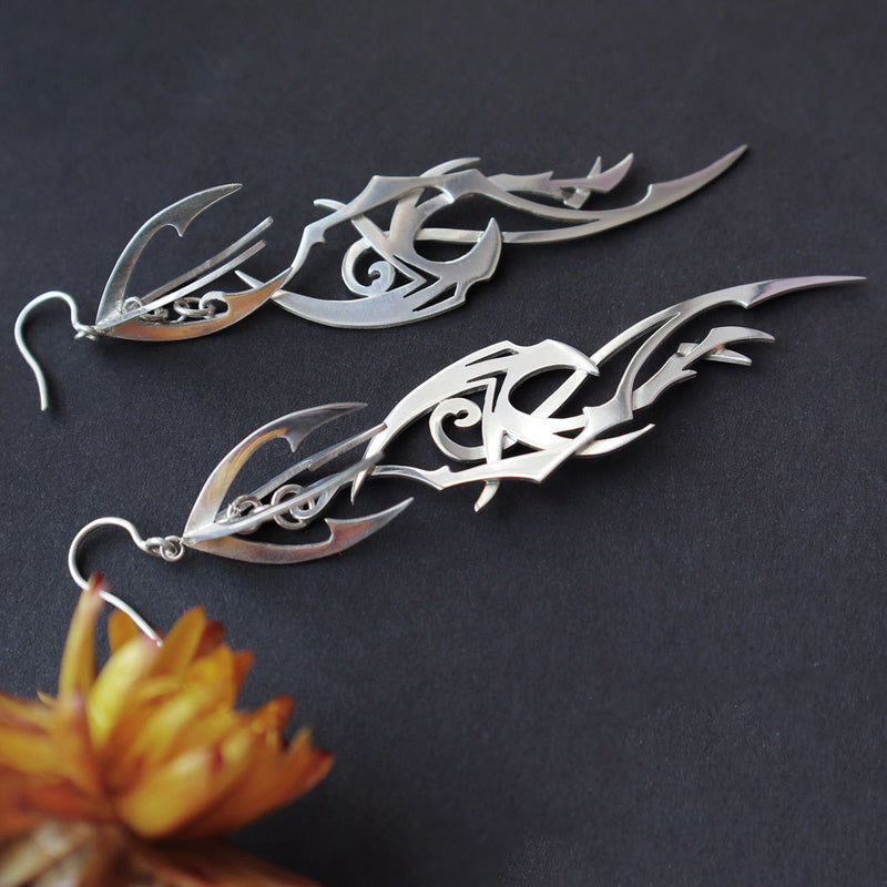 Irregular Shaped Earrings | Unique Fashion Jewellery-Kunoichi Ninja-State of Style