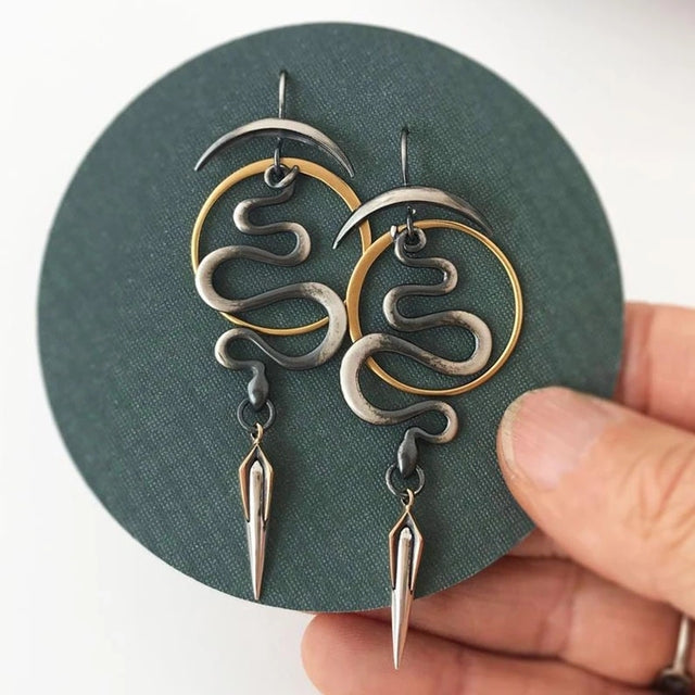 Irregular Shaped Earrings | Unique Fashion Jewellery-Snake Style-State of Style