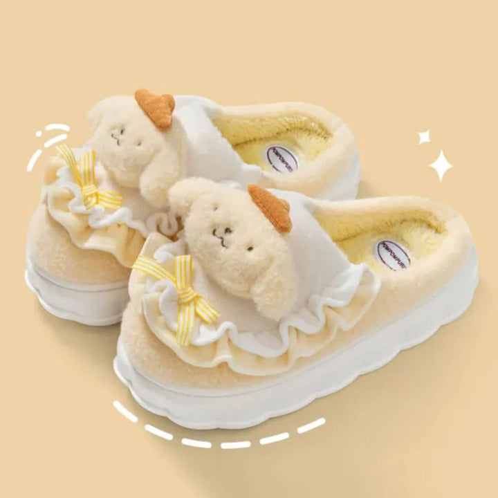 Isabel Slippers | Cute & Warm-Yellow-5.0 - 6.0 (22 cm)-State of Style