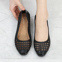 Isabella - Orthopedische Beige Ballerina's-Zwart-36-State of Style