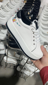 IsabellaSneaks | Women's Platform Sports Shoes-Black-4.5-State of Style