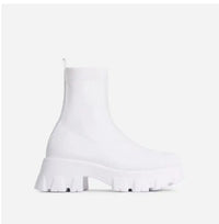IsabelleBoots | Women's Trendy Sock Boots-White-5.0-State of Style
