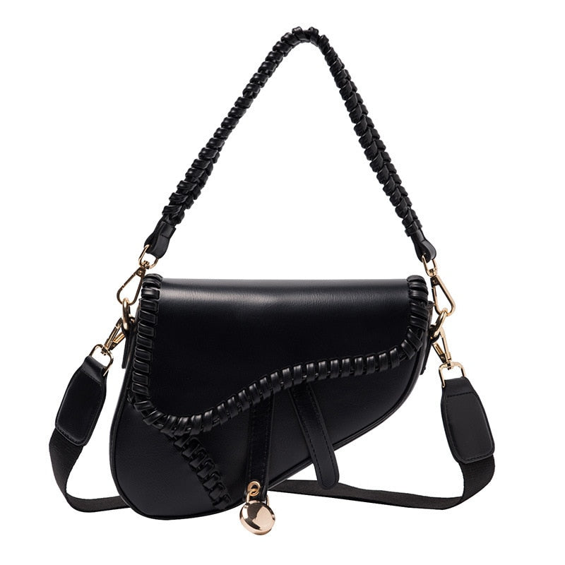 IsabelsBag | Women's Stylish Saddle Bag-Black-State of Style