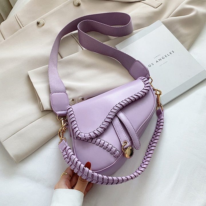 IsabelsBag | Women's Stylish Saddle Bag-Lavender-State of Style