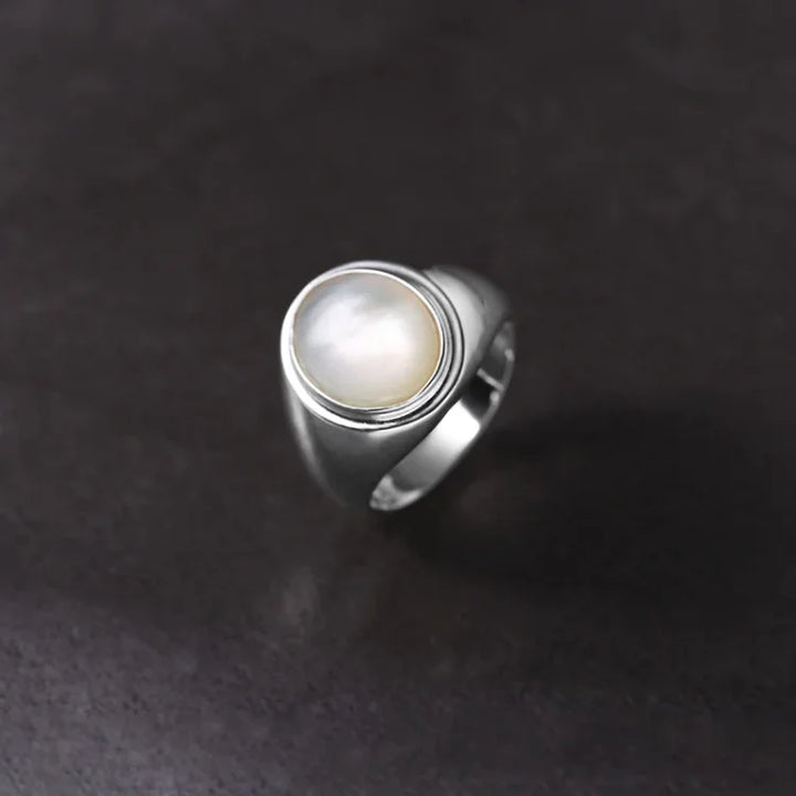Isla Pinctada Albina Silver Ring-5-State of Style