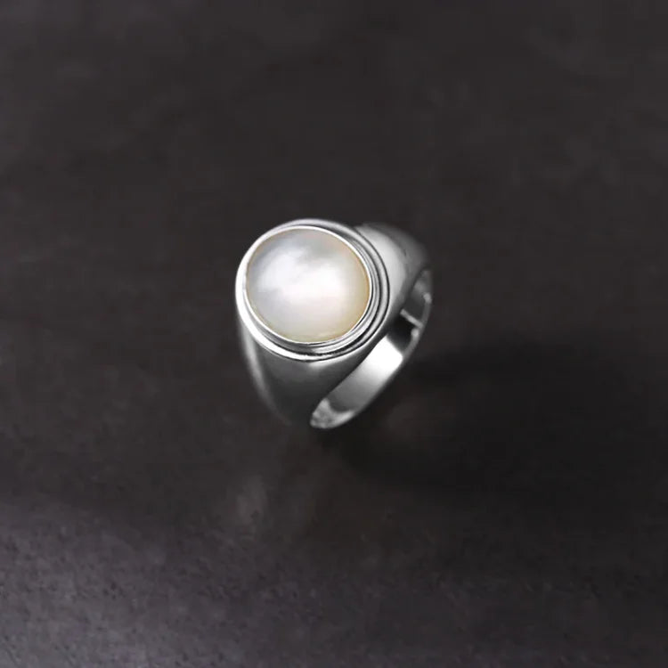 Isla Pinctada Albina Silver Ring-5-State of Style
