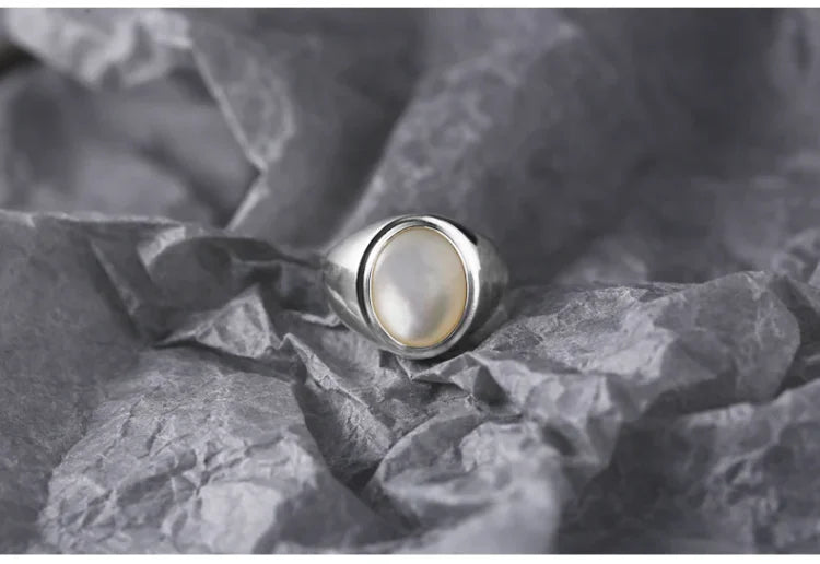 Isla Pinctada Albina Silver Ring-5-State of Style