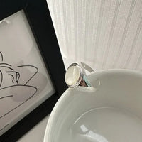 Isla Pinctada Albina Silver Ring-Adjustable-State of Style