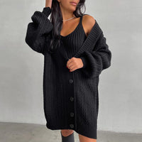 IslasVest | Women's Trendy Oversized Vest-Black-S-State of Style