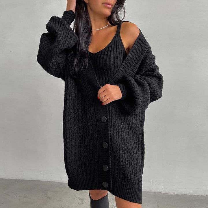 IslasVest | Women's Trendy Oversized Vest-Black-S-State of Style