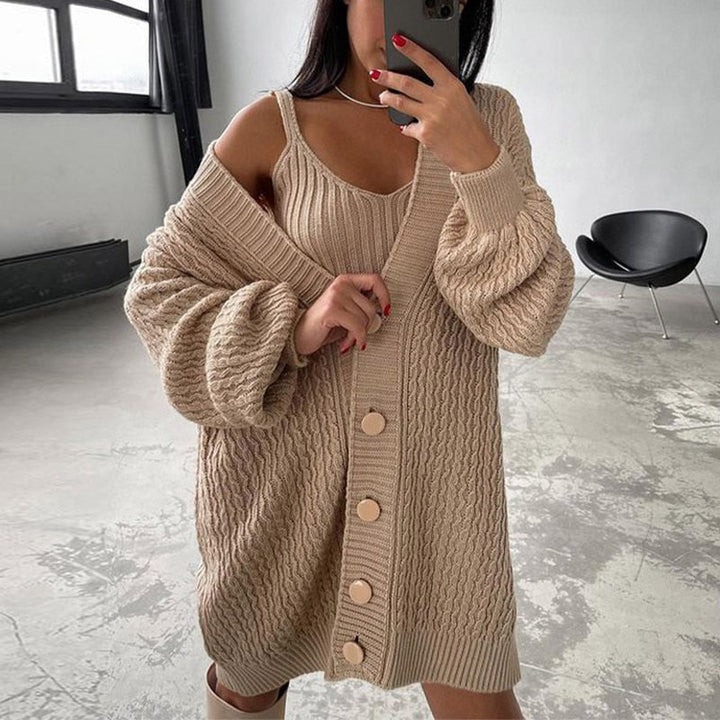 IslasVest | Women's Trendy Oversized Vest-Khaki-S-State of Style