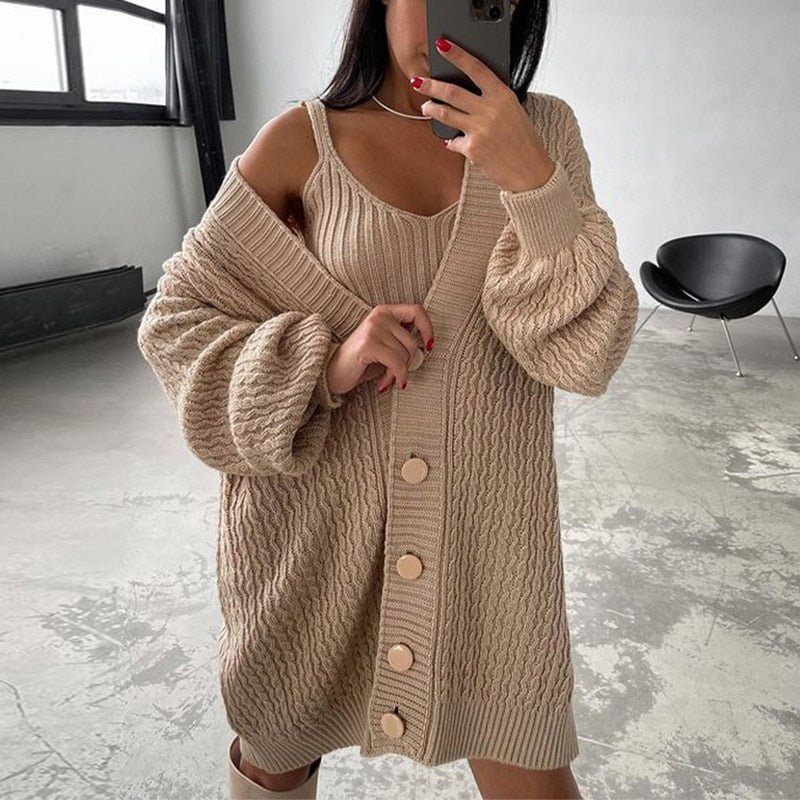 IslasVest | Women's Trendy Oversized Vest-Khaki-S-State of Style