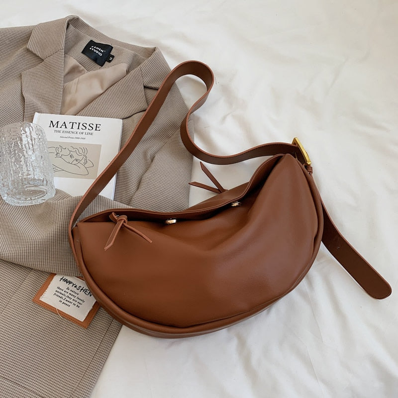 IsobellsBag | Women's Stylish Crossbody Bag-Brown-W38cm H18cm THK9cm-State of Style