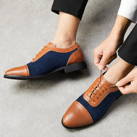 IsobelShoes | Men's Supportive Comfort Shoes-Brown-Blue-7.5-State of Style