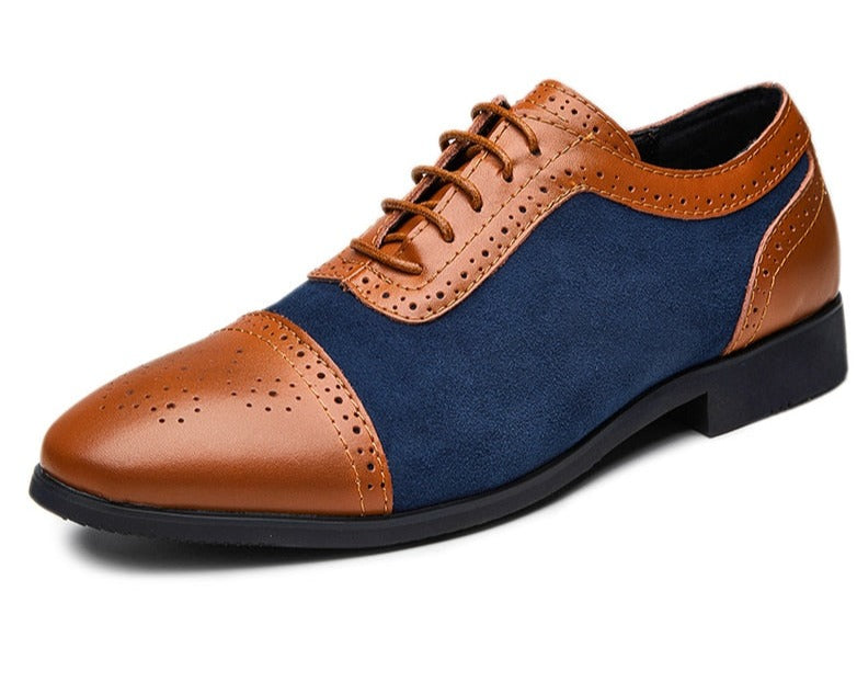 IsobelShoes | Men's Supportive Comfort Shoes-Brown-Blue-8.0-State of Style