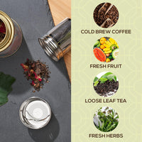 Isolated Premium Bamboo Loose Leaf Tea Infuser Bottle - 500ml-State of Style