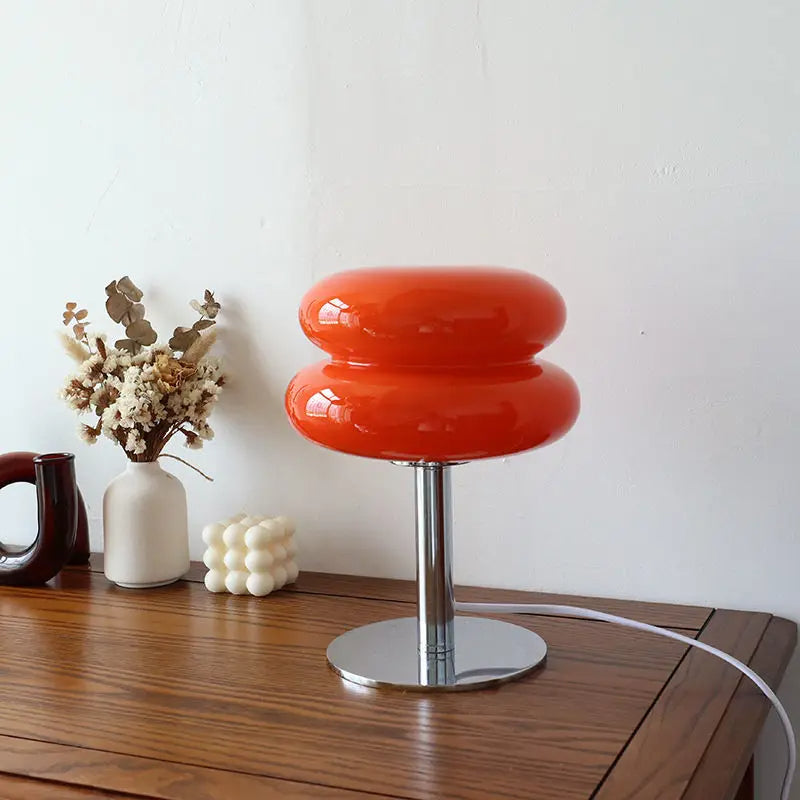 Italian Bauhaus Table Lamp – RetroGlow-Orange-State of Style