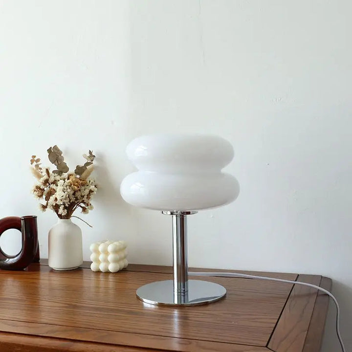 Italian Bauhaus Table Lamp – RetroGlow-White-State of Style