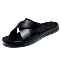 Italian men's leather sandals – Lorenzo-Black-6-State of Style