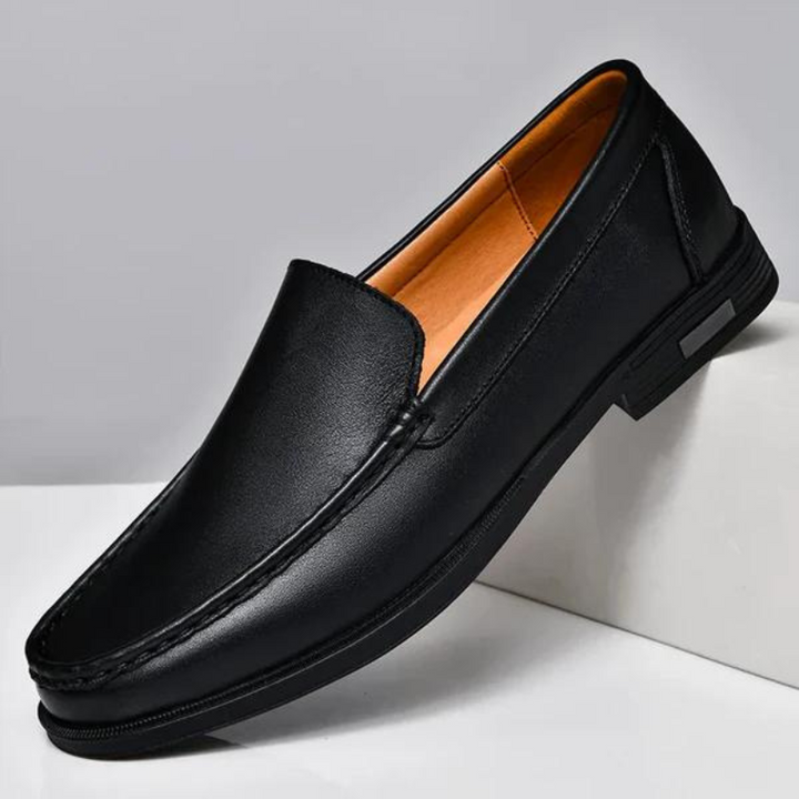 Italian slippers made of genuine leather – Emilio-Black-6-State of Style