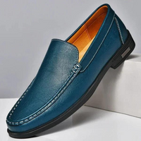 Italian slippers made of genuine leather – Emilio-Blue-6-State of Style