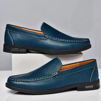 Italian slippers made of genuine leather – Emilio-Blue-6-State of Style