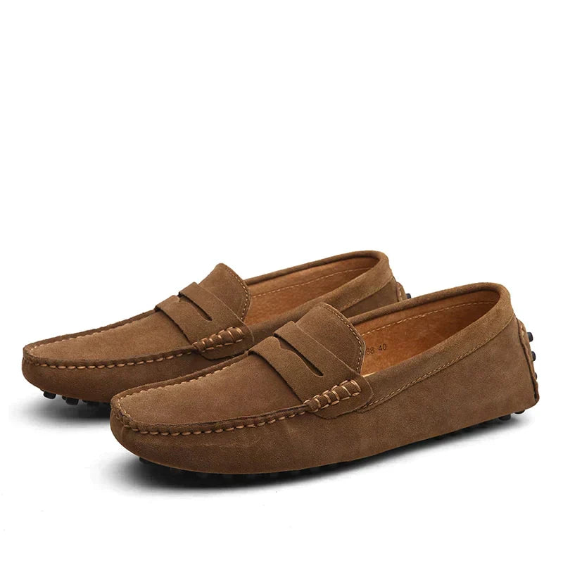 Italian Suede Loafers - Lorenzo-Brown-38-State of Style