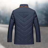 Jack Cohen-Inspired | Classic Padded Fleece Men's Jacket-Blue-M-State of Style