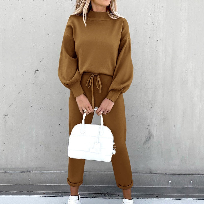JacoliensPaks | Women's Stylish Tracksuit-Coffee-S-State of Style
