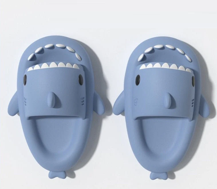 JacoliensSlippers | Fun Shark Slippers-Blue-5.0-6.0 (22 cm Length)-State of Style