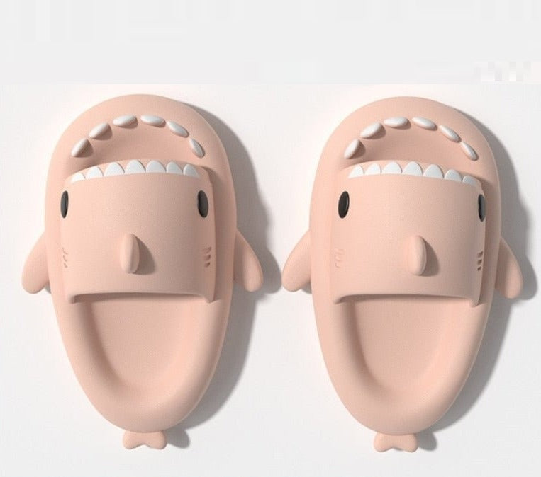 JacoliensSlippers | Fun Shark Slippers-Peach-5.0-6.0 (22 cm Length)-State of Style