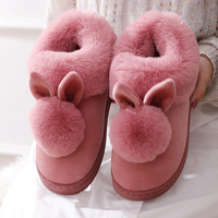 JacoliensSlippers | Women's Cute Bunny Slippers-Pink-5.0-State of Style
