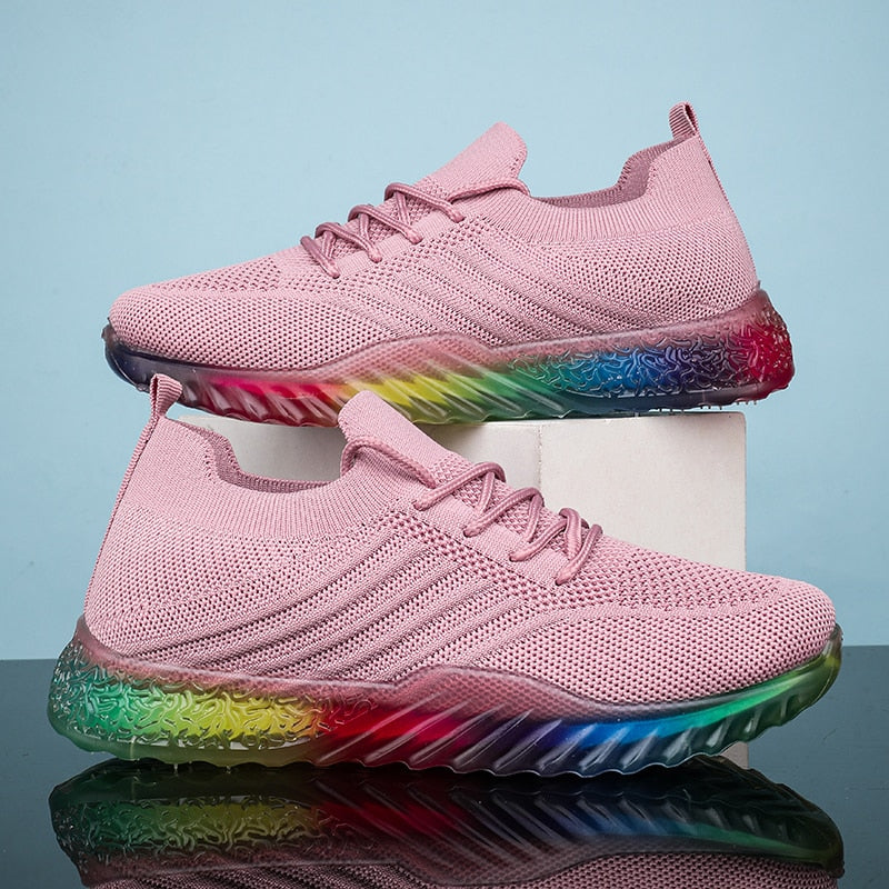 JacoliensSneaks | Women's Orthopaedic Sole Sneakers-Pink-5.0-State of Style