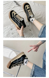 JacoliensSneaks | Women's Trendy Sneakers-Black-4.5-State of Style