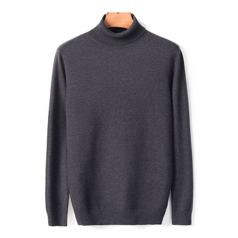 JanesShirt | Men's Classic Turtleneck Sweater-Light Blue-M-State of Style