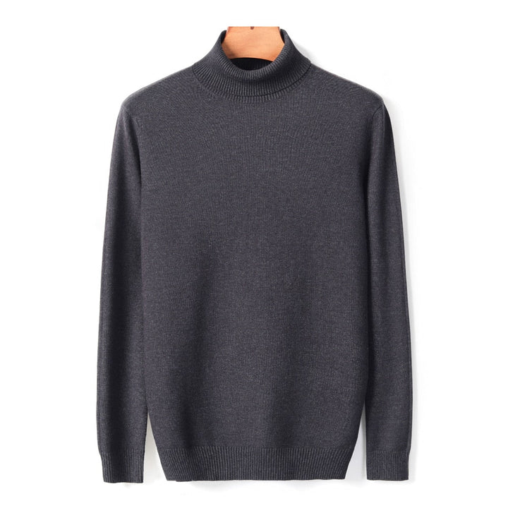 JanesShirt | Men's Classic Turtleneck Sweater-Light Blue-M-State of Style