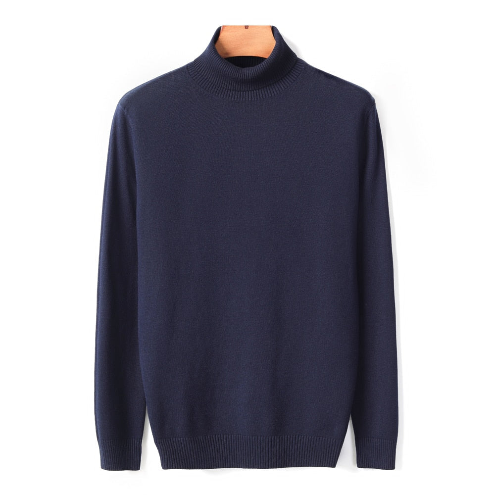 JanesShirt | Men's Classic Turtleneck Sweater-Light Blue-M-State of Style