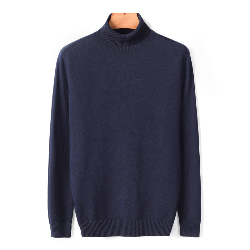 JanesShirt | Men's Classic Turtleneck Sweater-Light Blue-M-State of Style